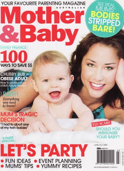 bellyart_media_11_mother_and_baby_cover_July_2009