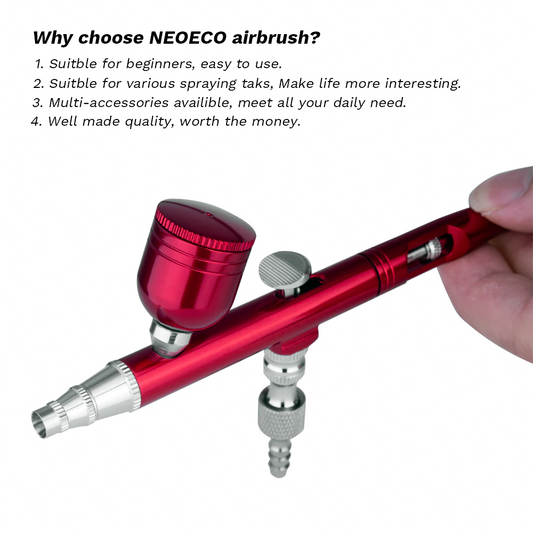 NEOECO NCT-130T500K Airbrush Kit with 30psi Auto stop Compressor