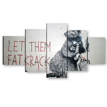 Banksy Canvas Print - Let Them Eat Crack - The Banksy Shop