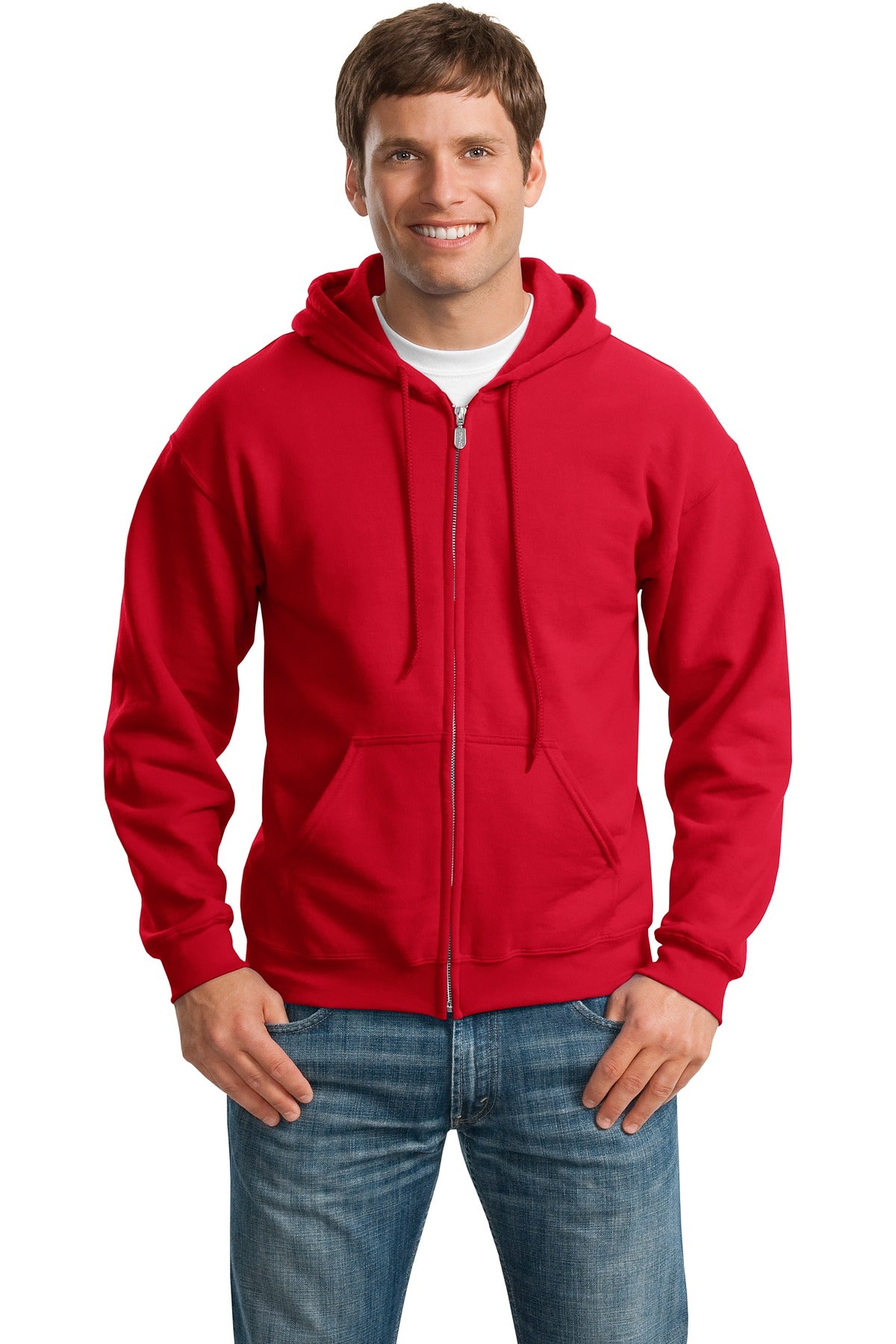 Gildan ® - Heavy Blend™ Full-Zip Hooded Sweatshirt. 18600 - Red