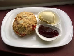 Cherry bakewell scones