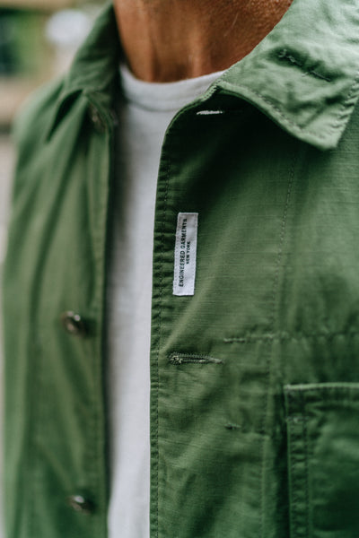 Engineered Garments Work Jacket Olive Ripstop