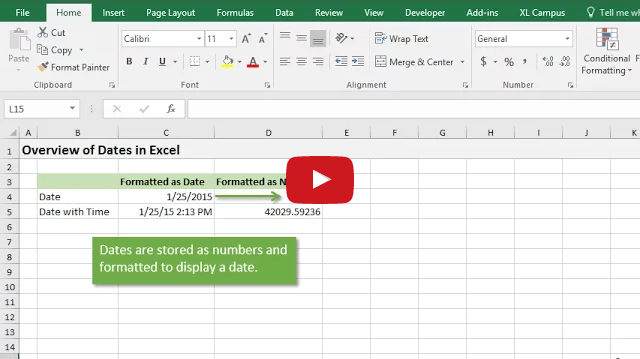 Understanding The Date System Used In Microsoft Excel 2016