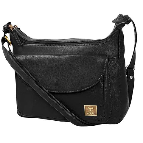 Soft Leather Crossbody Bag • The Flop Over • Duvall Leatherwork