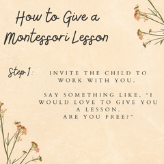 montessori lesson