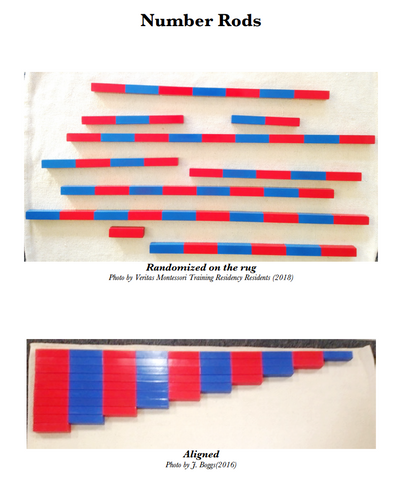 Montessori number rods presentation