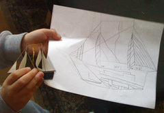 drawing a ship