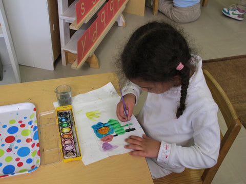 watercolor painting  montessori