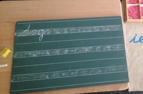 Montessori handwriting step3