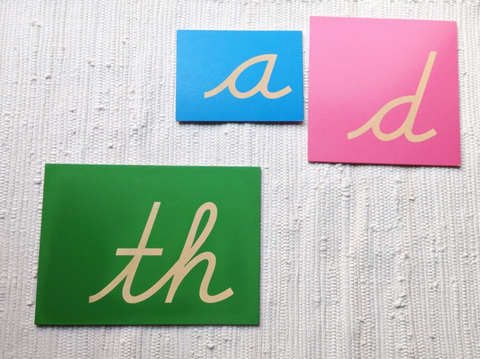 montessori sandpaper letters