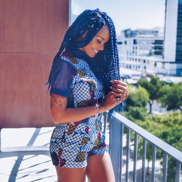 Daolondon ankara crop and shorts