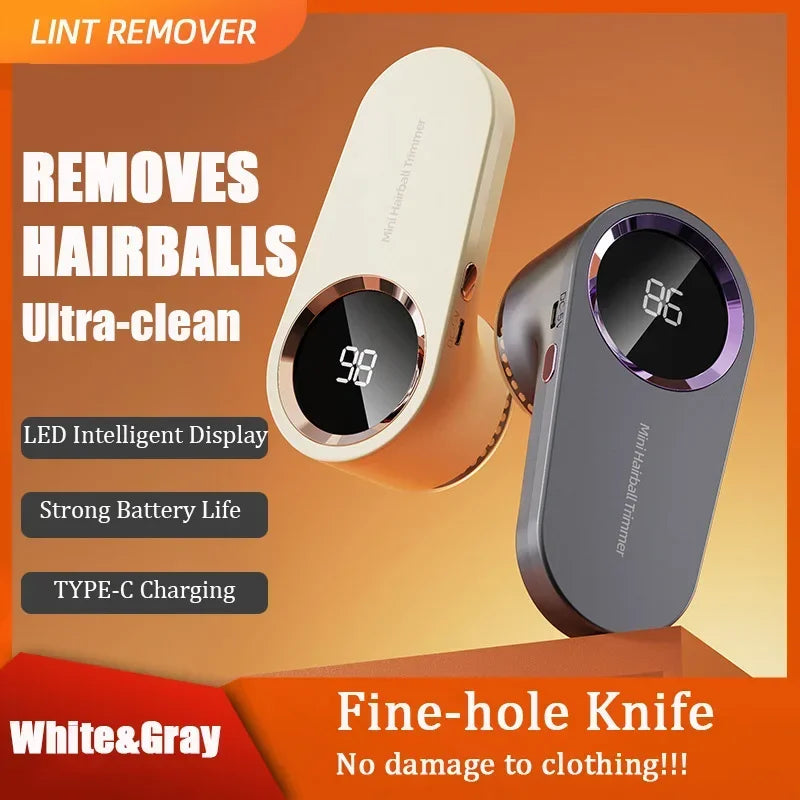 Xiaomi Portable Electric Lint Remover Led Display Rechargeable Clothe Fabric Shaver Three Levels Household Hair Ball Trimmer - Lacatang Shop