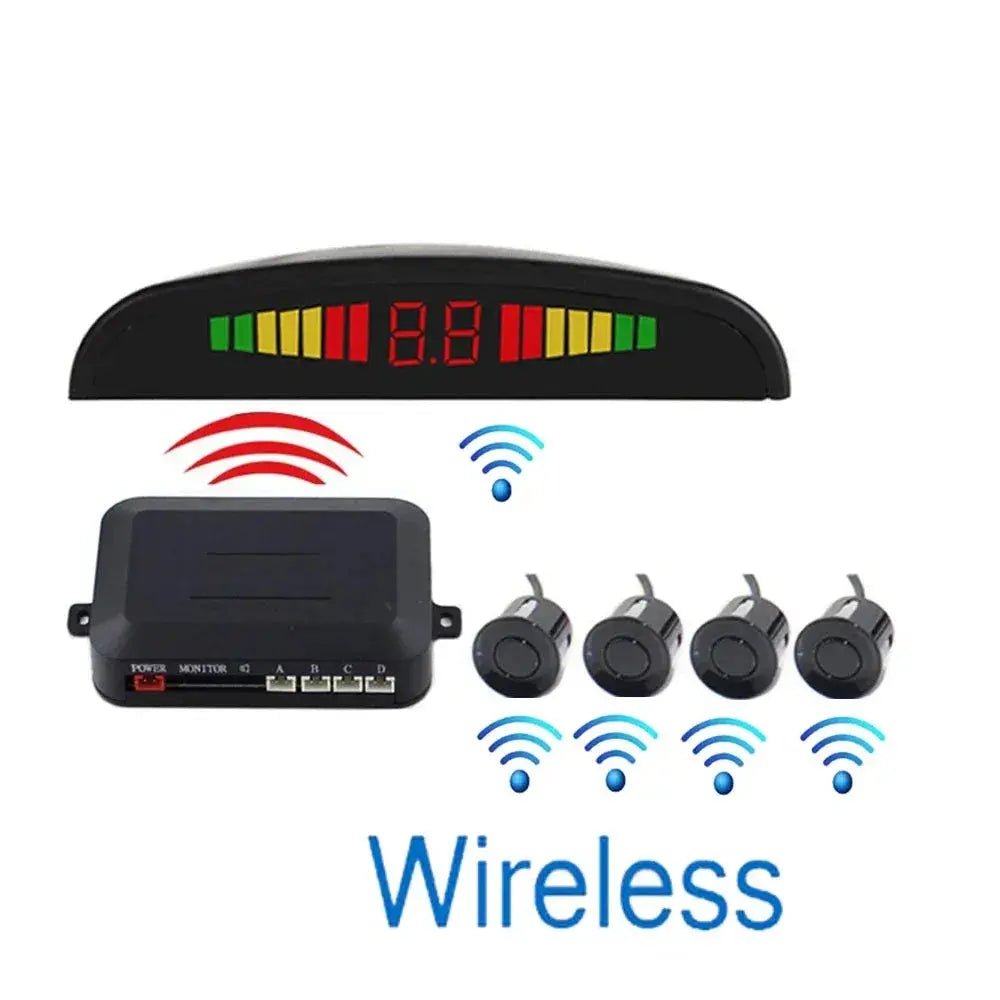 Wireless Car Auto Parktronic Parking Sensor with 4 Reverse Backup Radar Monitor Detector System Display