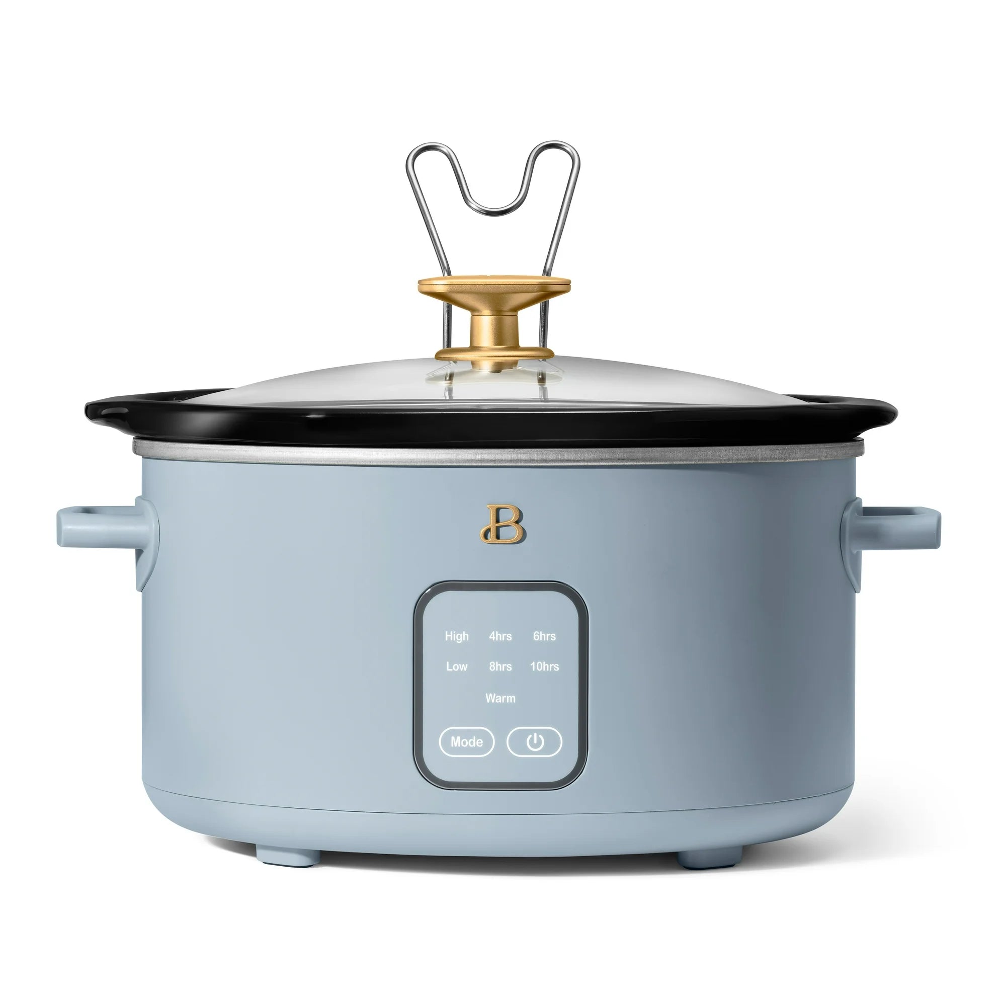 Beautiful 19625 4Qt Slow Cooker with Touch-Activated Display, Cornflower Blue by Drew Barrymore