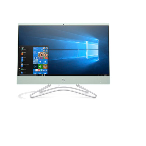 HP 22-c0073w AIO 21.5" FHD Celeron G4900T 2.9GHz 4GB RAM 1TB HDD Win 10 Home or higher White/Green