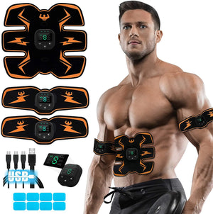 Smart EMS Wireless Muscle Stimulator - Abdominal Training for Electric Weight Loss - FamiFinds
