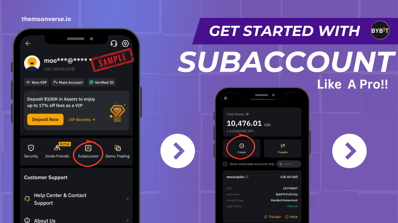 how to open sub account on bybit