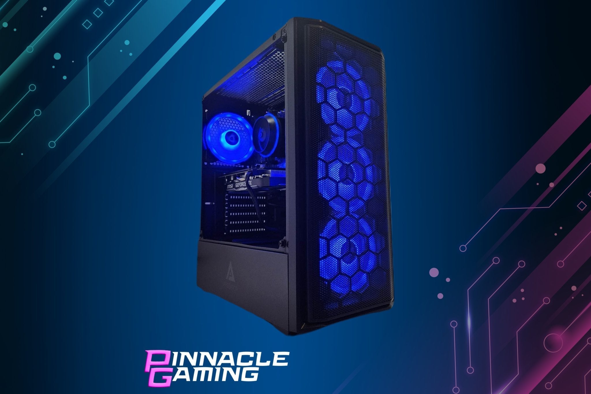 Custom Gaming PC Desktop Computer i7 NVIDIA GeForce RTX 5060 2TB SSD 16GB Wifi Predator Black H610