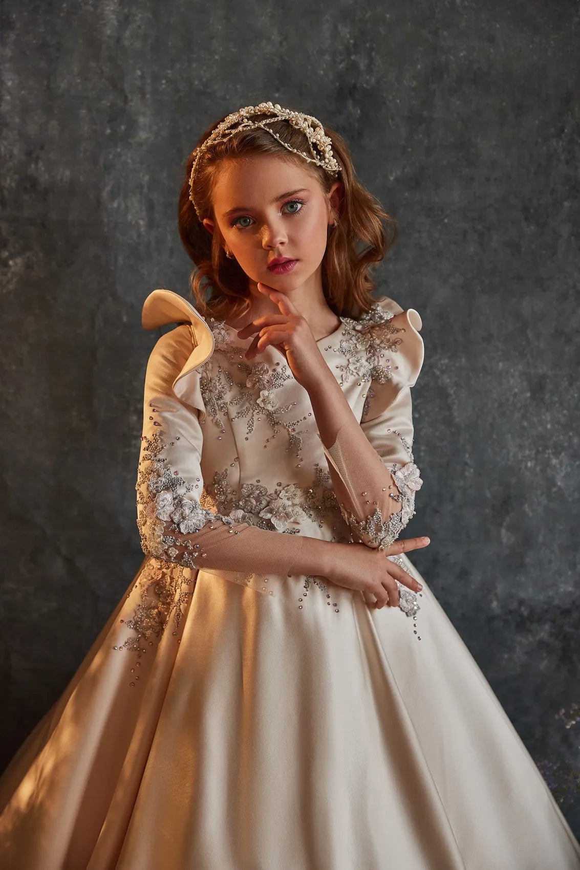Gold Flower Girl Dresses
