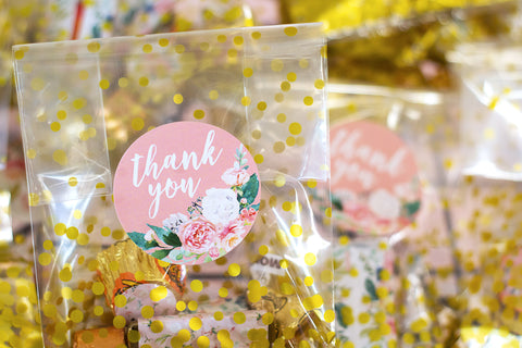 floral baby shower favors