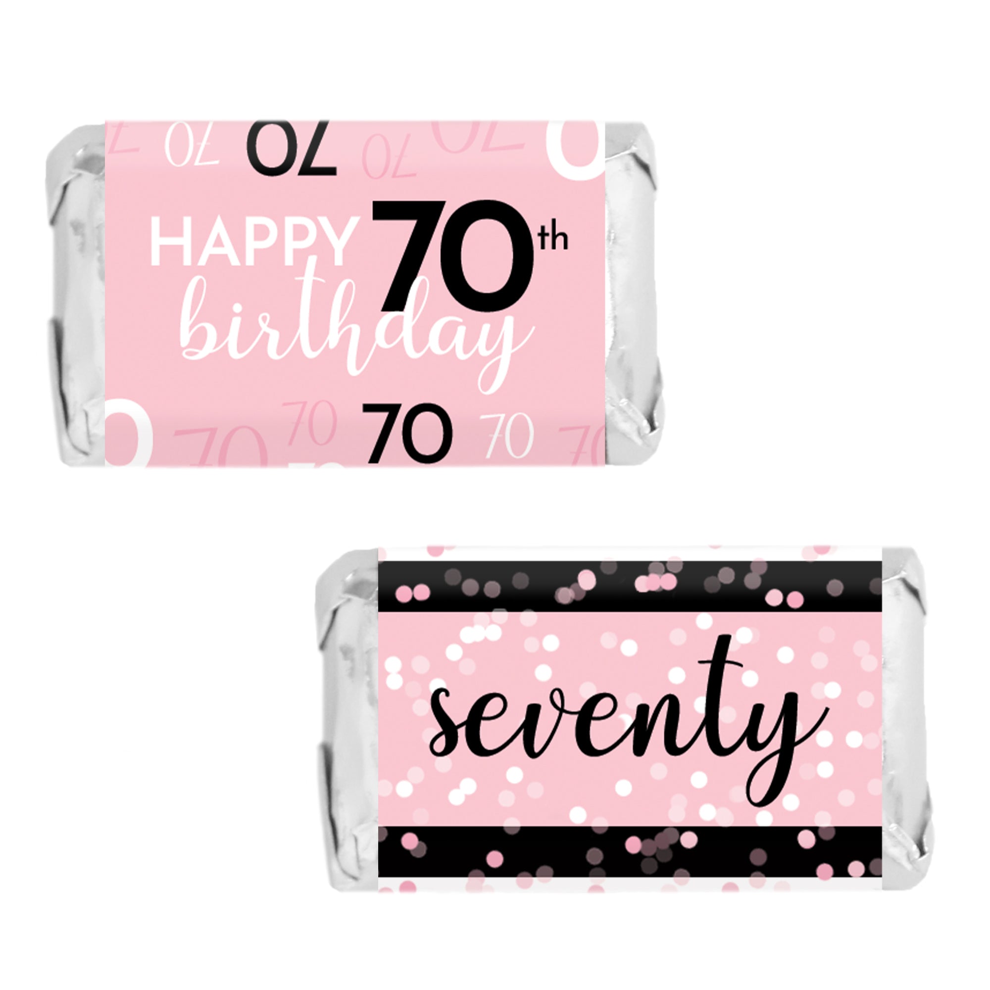 Black and Pink Happy Birthday Gift Bag