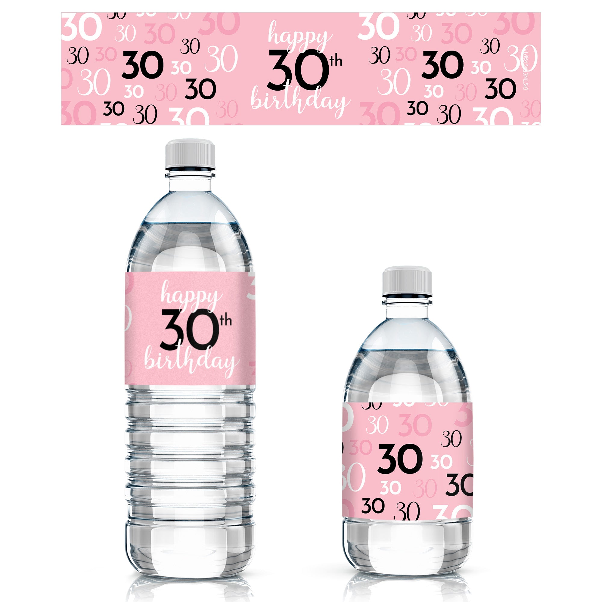 Christmas Flamingo Waterproof Water Bottle Wrappers