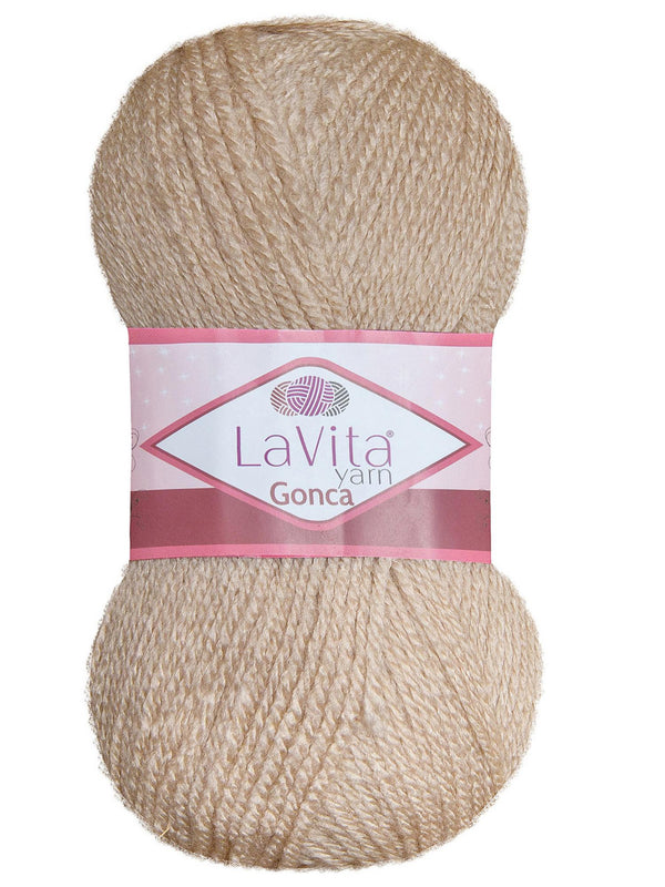 LaVita Gonca Soft Hypoallergenic 100% Acrylic Yarn for Knitting & Croc –