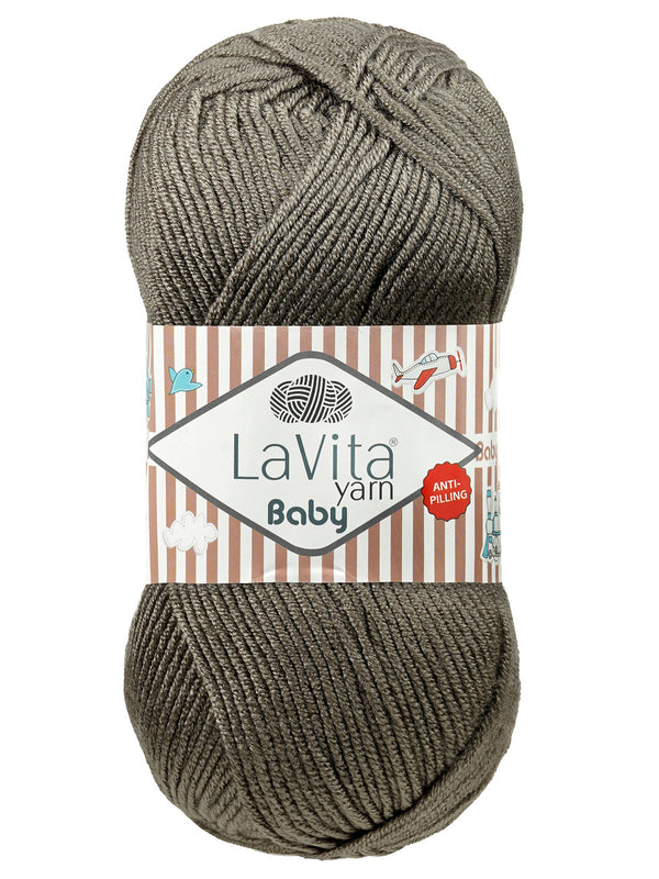 Bristlegrass Metal Grey Yarn Baby Yarn for Crocheting Soft Cotton, Soft,  Crochet and Knitting 100% Acrylic Yarn,Cotton Yarn for Dishcloths12X1.76 Oz