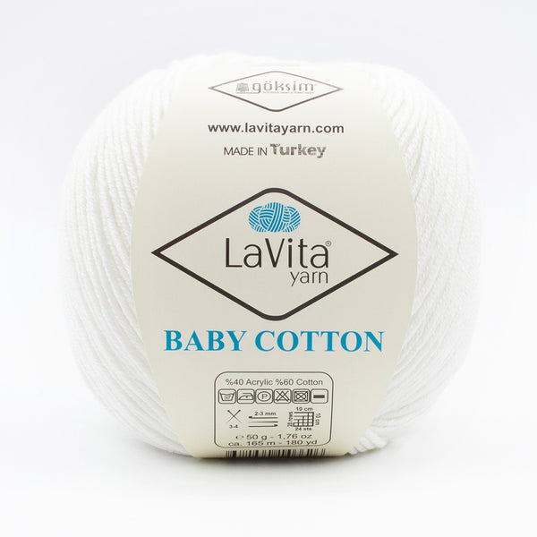 Premium Lavita Baby Cotton Yarn for Knitting and Crocheting – Soft