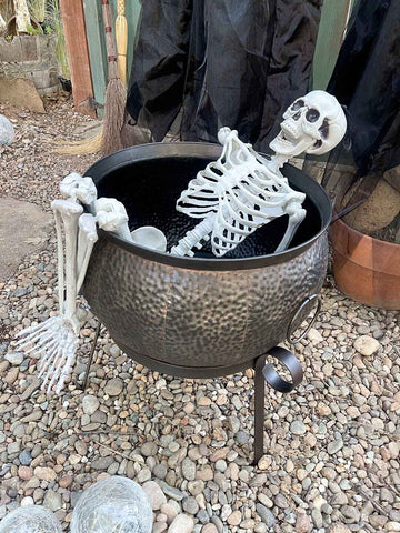 Metal Cauldron with Stand