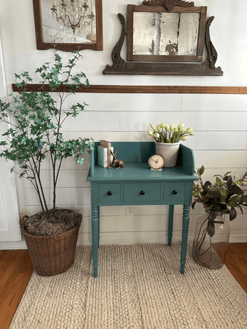 Console Table pops of color home decor trends