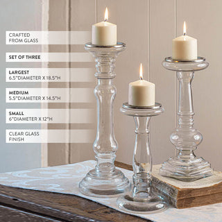 CERAMIC KNOT TAPER CANDLE HOLDER