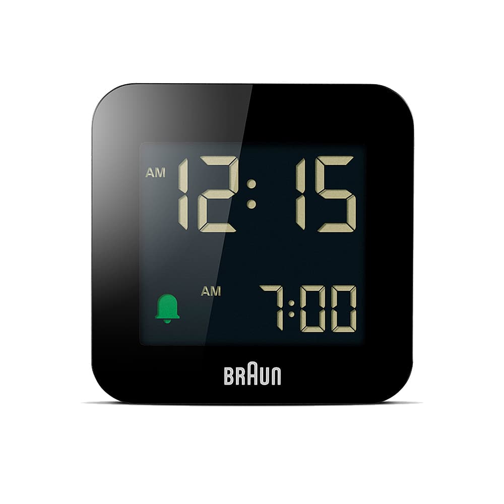 BRAUN Digital Alarm Clock Qiワイヤレス充電 BC21B ブラウン 置き時計