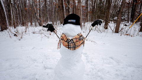 snowman in the snow