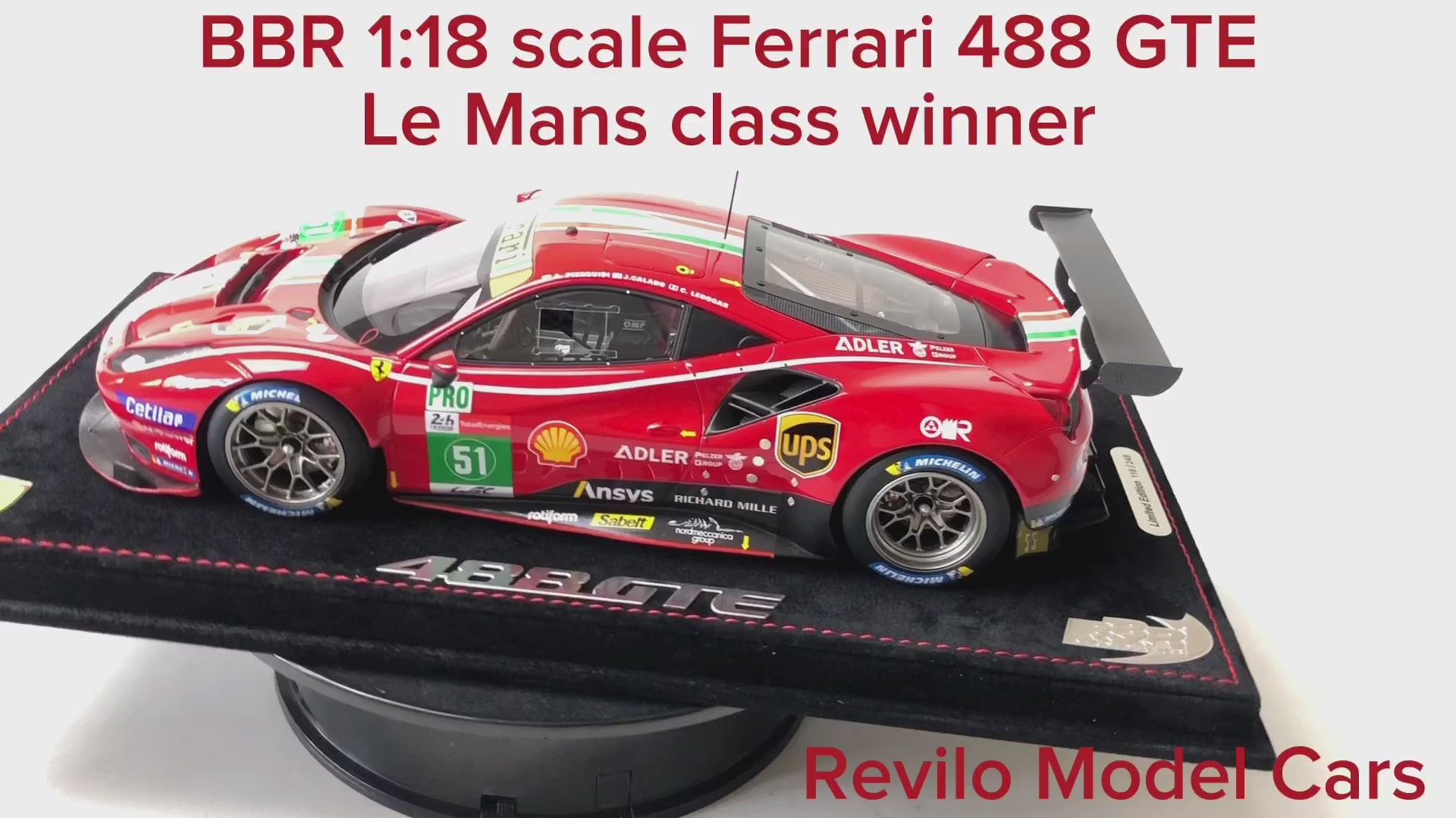 Ferrari 499P Hypercar N*50 2023 1:18 - Plexi Case - BBR – Triple