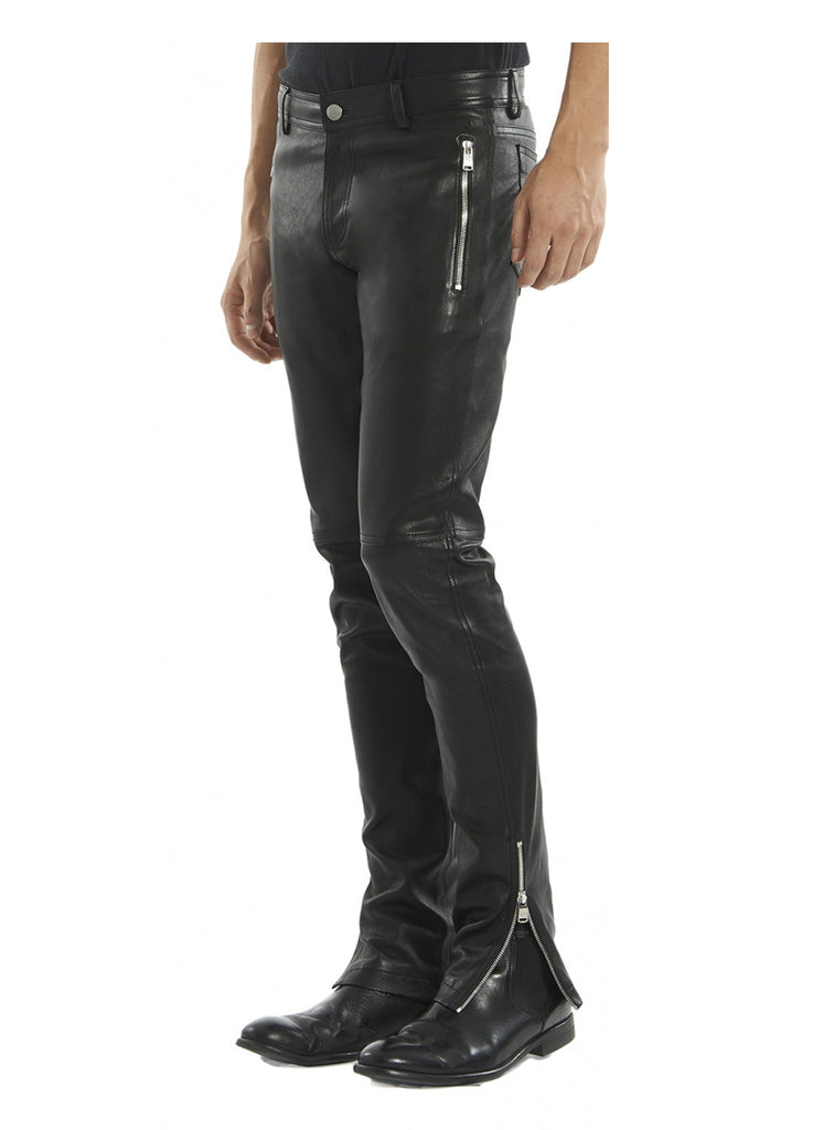 leather biker pants mens