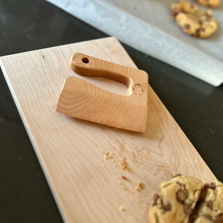 Child's Safe Wooden Cutter - Kids Wooden Knife - Little Treasures product image