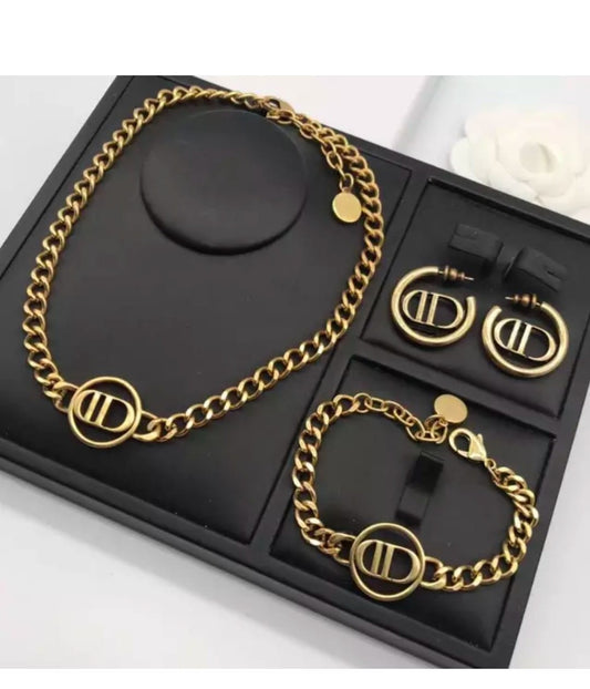 Louis Vuitton Necklace & Earring Set – sacharshop