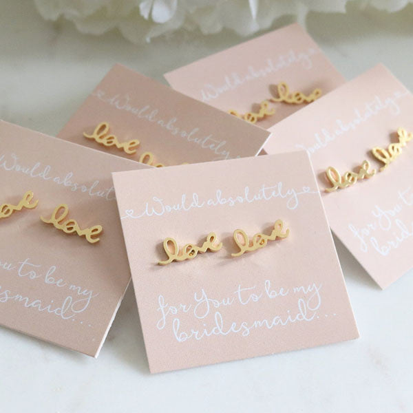 Love Bridal Party Earrings