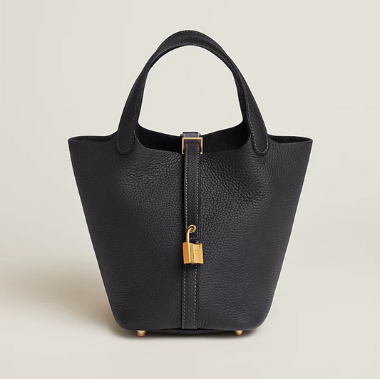 Hermes Picotin 18 Black GHW