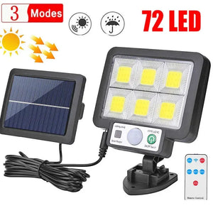 LED Solar Split Wall Lamp Motion Sensor Sunlight Light 3 Mode Outdoor Waterproof Emergency Street Garden Security Decor Lamp - Temmrise