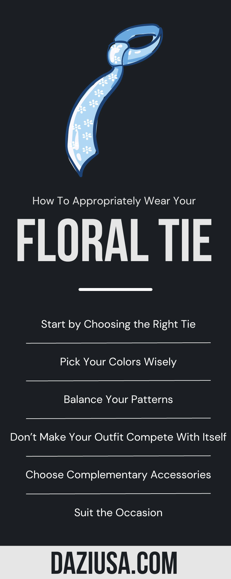 How To Appropriately Wear Your Floral Tie