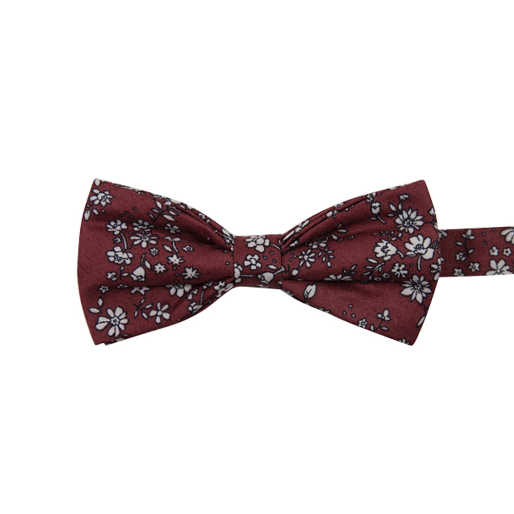 Dark Burgundy Pre-tied Bow 3 1/2 25 pack BOWDB