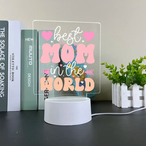 Best Mom 3D Acrylic LED Light - GreatPete