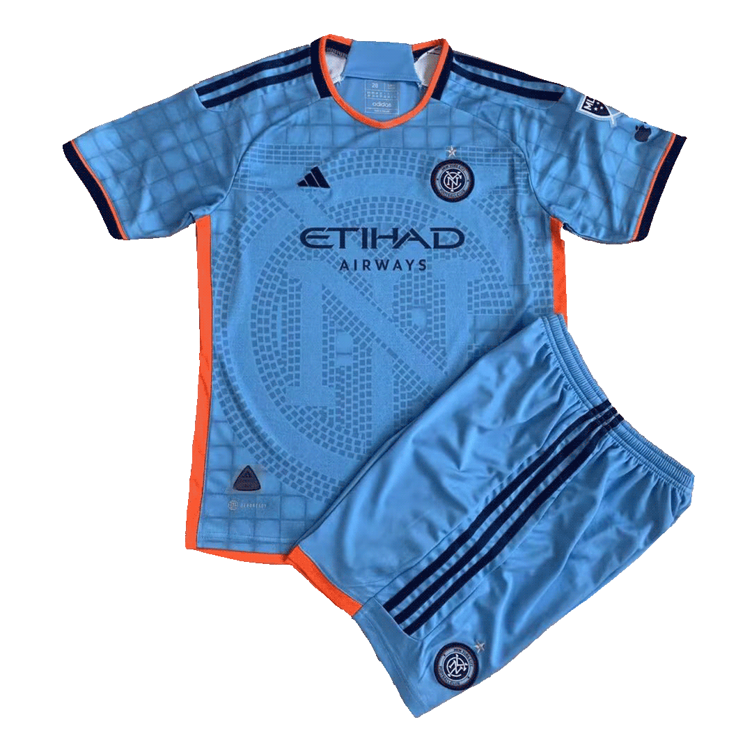 New York City FC youth 2023 Light Blue Interboro's uniform jersey - ASETOF