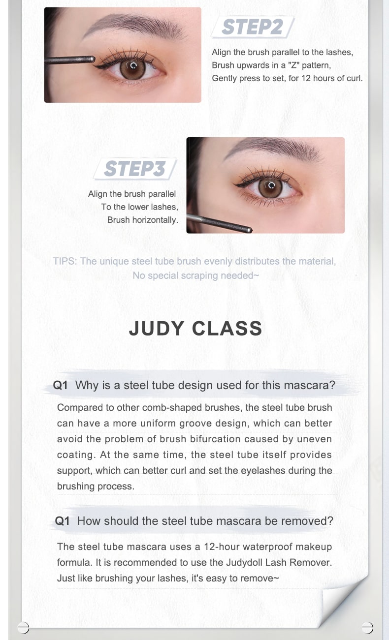 Judydoll-3D Curling Eyelash Iron Waterproof and Smudge Proof Mascara –  Judydoll-JOY GROUP