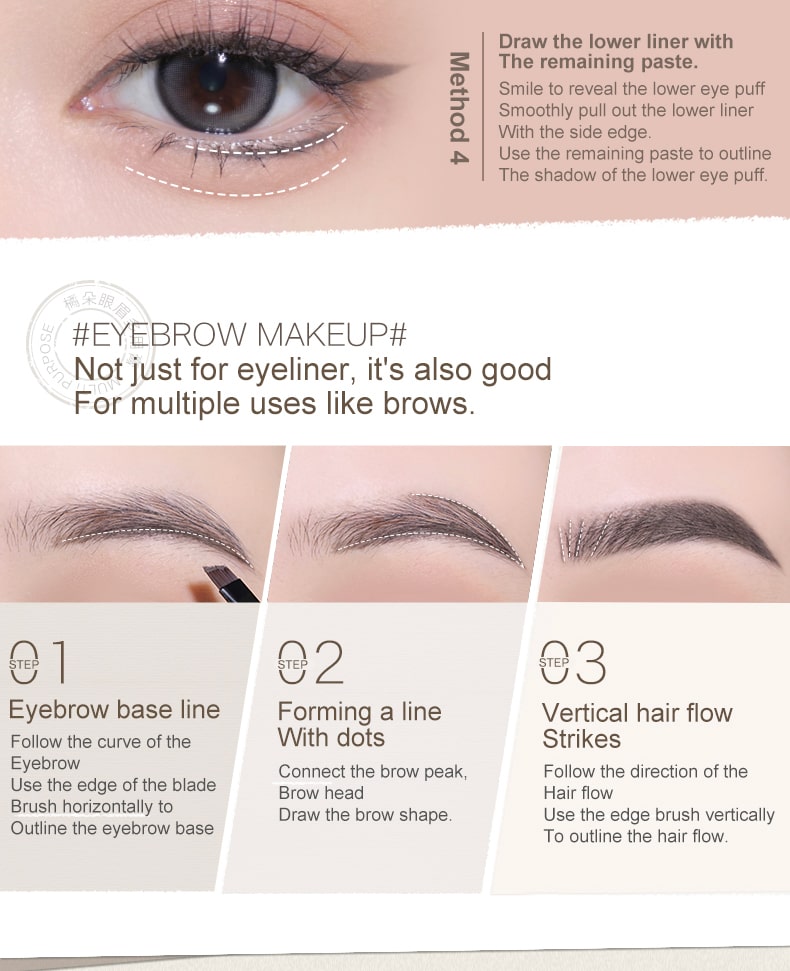 Judydoll Eyebrow Mascara Waterproof Natural Eye Brow Makeup Long Lasting,  Beauty & Personal Care, Face, Makeup on Carousell