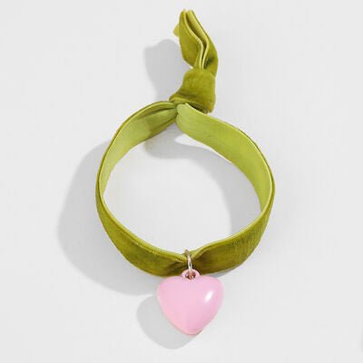  Bracelet en corde élastique en forme de cœur 