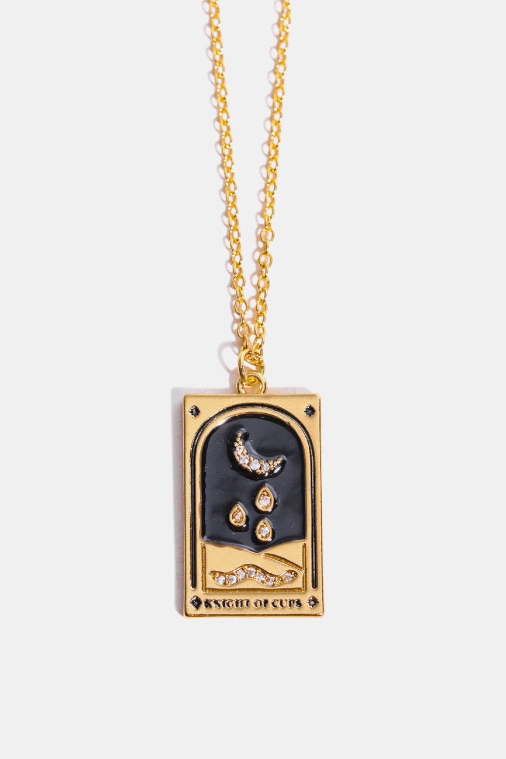  Collier en or avec pendentif carte de tarot 