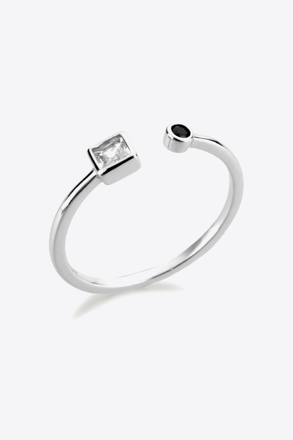  Bague ouverte minimaliste en zircon 